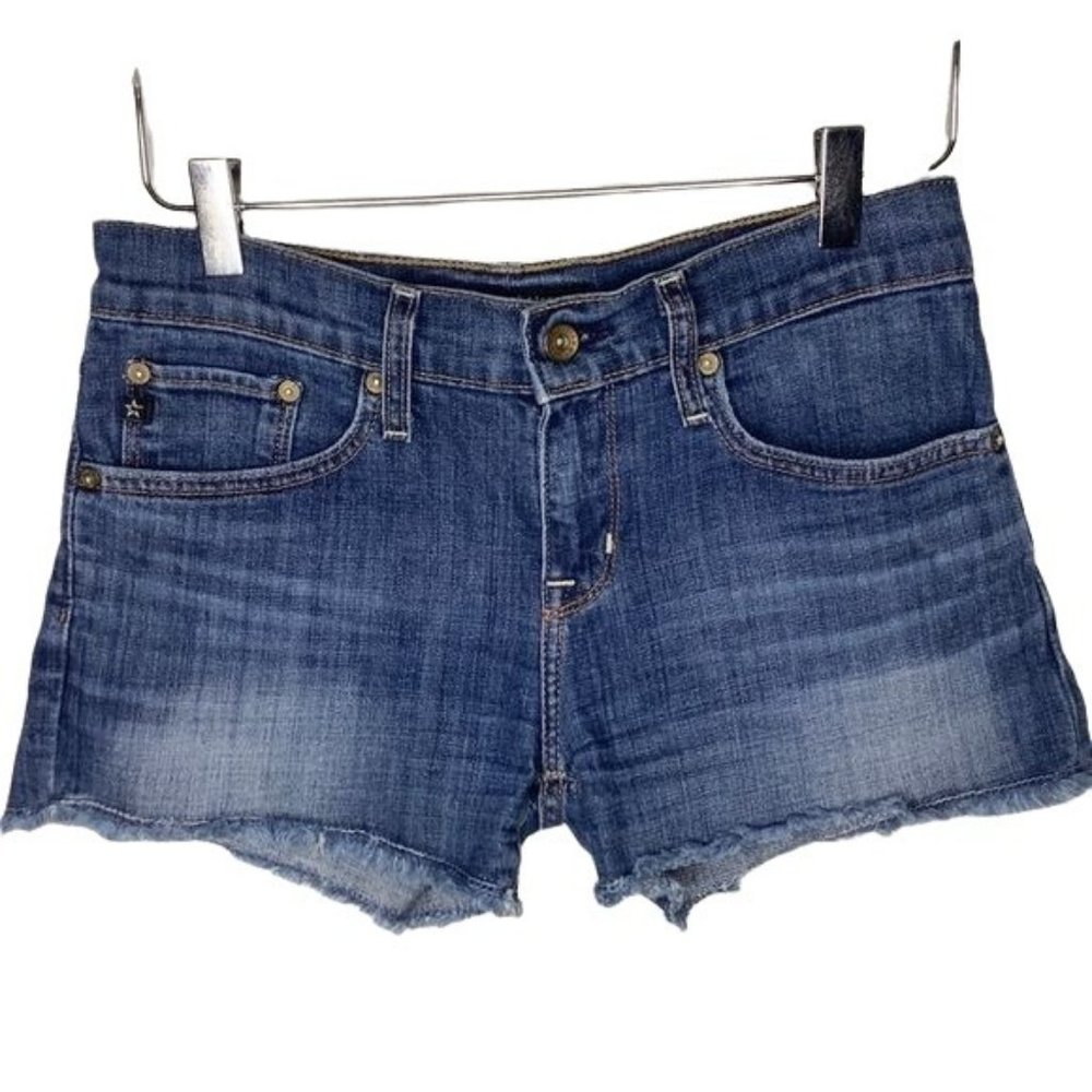 BIG STAR 1974 Alex Mid Rise Skinny Cut off Shorts Size 24